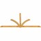 Ekena Millwork Redmond Rough Sawn Timber Gable Bracket, Western Red Cedar, 108"W x 54"H x 2"D x 4"F, 12/12 Pitch GBW108X54X0204RED00RWR - alternate 5